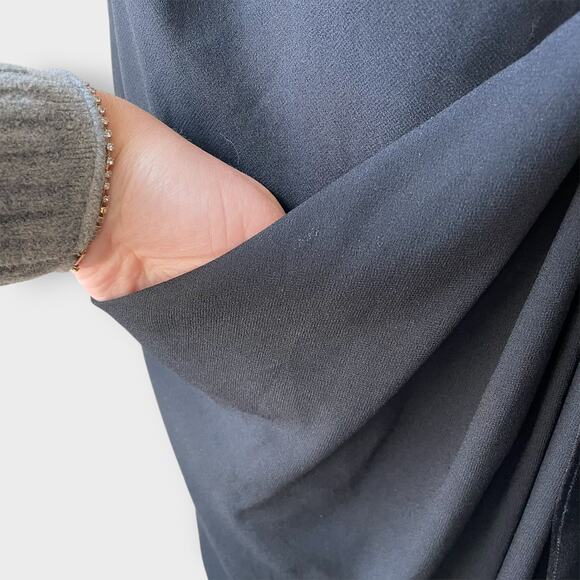 M.M. Lafleur The Taylor Dress Black Twist Front Crew Neck Sleeveless Size 1X +1 - Picture 5 of 14